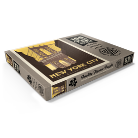 Darstellung des Puzzle Motivs New York City: Manhattan Bridge, Vintage Poster - Puzzleteile: 100