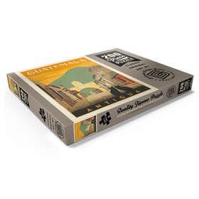 Darstellung des Puzzle Motivs Guatemala: Antigua Street Scene, Vintage Poster - Puzzleteile: 200