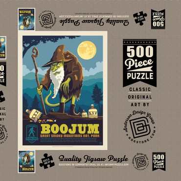 Darstellung des Puzzle Motivs Legends Of The National Parks: Great Smoky Mountain's Boojum 500 Puzzle Schachtel 3D Modell