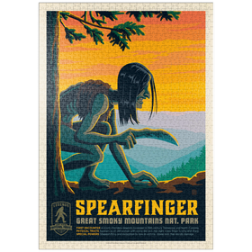 Darstellung des Puzzle-Motivs Legends Of The National Parks: Great Smoky Mountain's Spearfinger – Puzzleteile: 1000