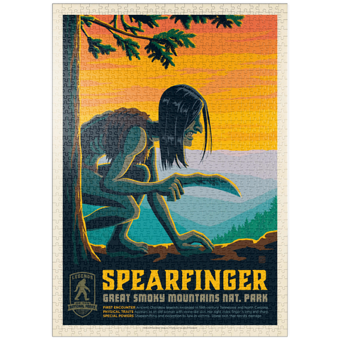 Darstellung des Puzzle Motivs Legends Of The National Parks: Great Smoky Mountain's Spearfinger puzzleplate Legends Of The National Parks: Great Smoky Mountain's Spearfinger 1000 Puzzle