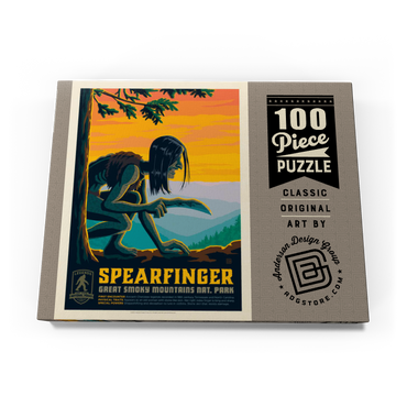 Darstellung des Puzzle Motivs Legends Of The National Parks: Great Smoky Mountain's Spearfinger 100 Puzzle Schachtel Ansicht3