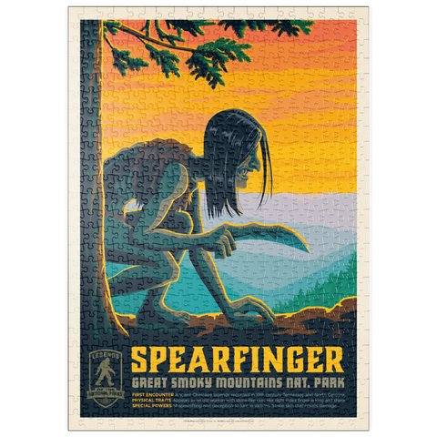 Darstellung des Puzzle Motivs Legends Of The National Parks: Great Smoky Mountain's Spearfinger puzzleplate Legends Of The National Parks: Great Smoky Mountain's Spearfinger 500 Puzzle
