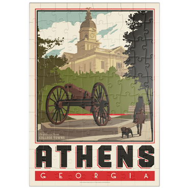 Darstellung des Puzzle Motivs puzzleplate American College Towns: Athens, GA 100 Puzzle