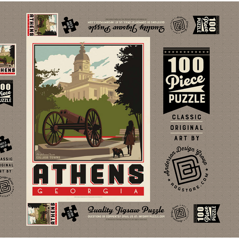 Darstellung des Puzzle Motivs American College Towns: Athens, GA American College Towns: Athens, GA 100 Puzzle Schachtel 3D Modell