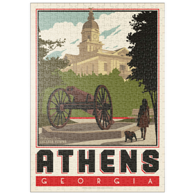 Darstellung des Puzzle Motivs American College Towns: Athens, GA - Puzzleteile: 500