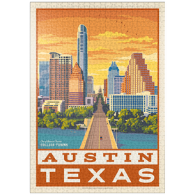 Darstellung des Puzzle-Motivs American College Towns: Austin, Texas – Puzzleteile: 1000