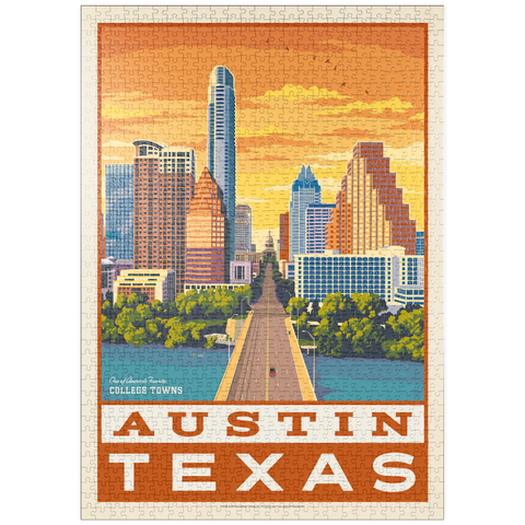 Darstellung des Puzzle Motivs American College Towns: Austin, Texas puzzleplate American College Towns: Austin, Texas 1000 Puzzle