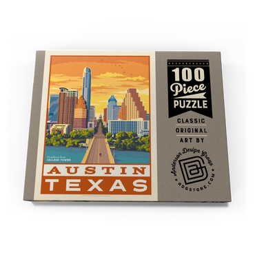 Darstellung des Puzzle Motivs American College Towns: Austin, Texas 100 Puzzle Schachtel Ansicht3