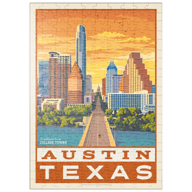 Darstellung des Puzzle Motivs American College Towns: Austin, Texas - Puzzleteile: 200