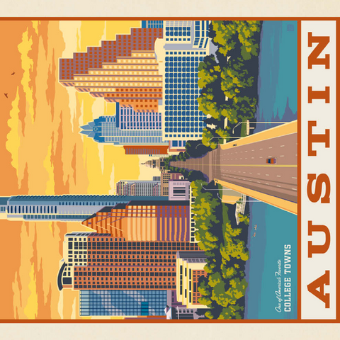 Darstellung des Puzzle Motivs American College Towns: Austin, Texas American College Towns: Austin, Texas 200 Puzzle 3D Modell