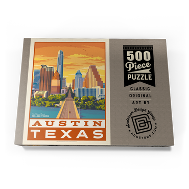Darstellung des Puzzle Motivs American College Towns: Austin, Texas 500 Puzzle Schachtel Ansicht3