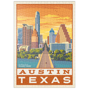 Darstellung des Puzzle Motivs puzzleplate American College Towns: Austin, Texas 500 Puzzle