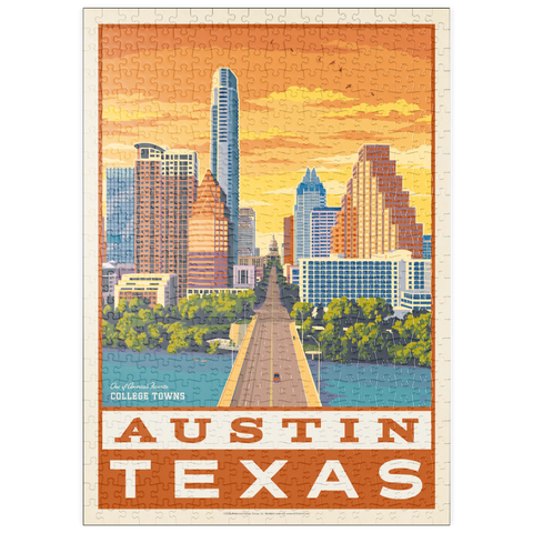 Darstellung des Puzzle Motivs American College Towns: Austin, Texas puzzleplate American College Towns: Austin, Texas 500 Puzzle