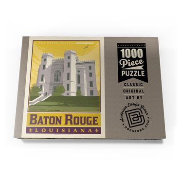 Darstellung des Puzzle Motivs American College Towns: Baton Rouge, LA 1000 Puzzle Schachtel Ansicht3