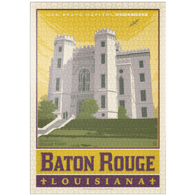 Darstellung des Puzzle-Motivs American College Towns: Baton Rouge, LA – Puzzleteile: 1000
