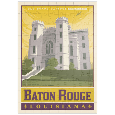 Darstellung des Puzzle Motivs puzzleplate American College Towns: Baton Rouge, LA 100 Puzzle