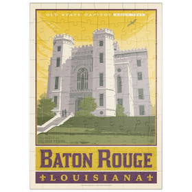 Darstellung des Puzzle Motivs American College Towns: Baton Rouge, LA - Puzzleteile: 100
