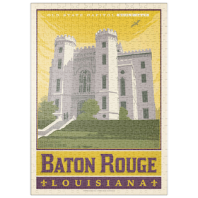 Darstellung des Puzzle Motivs American College Towns: Baton Rouge, LA - Puzzleteile: 500