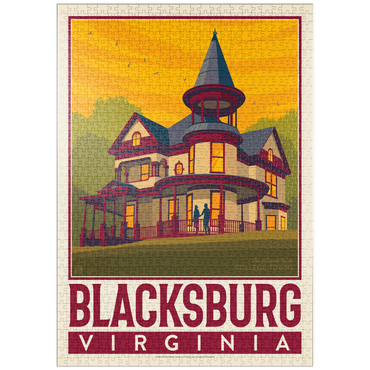 Darstellung des Puzzle Motivs puzzleplate American College Towns: Blacksburg, VA 1000 Puzzle