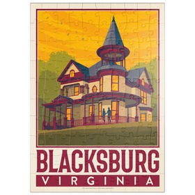 Darstellung des Puzzle Motivs American College Towns: Blacksburg, VA - Puzzleteile: 100