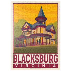Darstellung des Puzzle Motivs American College Towns: Blacksburg, VA - Puzzleteile: 500