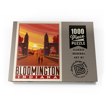 Darstellung des Puzzle Motivs American College Towns: Bloomington, IN 1000 Puzzle Schachtel Ansicht3