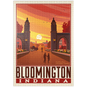 Darstellung des Puzzle-Motivs American College Towns: Bloomington, IN – Puzzleteile: 1000