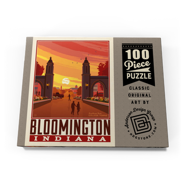 Darstellung des Puzzle Motivs American College Towns: Bloomington, IN 100 Puzzle Schachtel Ansicht3