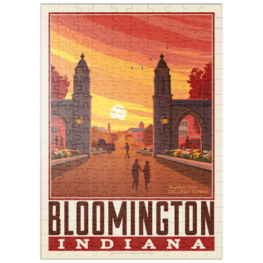 Darstellung des Puzzle Motivs puzzleplate American College Towns: Bloomington, IN 200 Puzzle