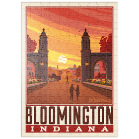 Darstellung des Puzzle Motivs American College Towns: Bloomington, IN - Puzzleteile: 200