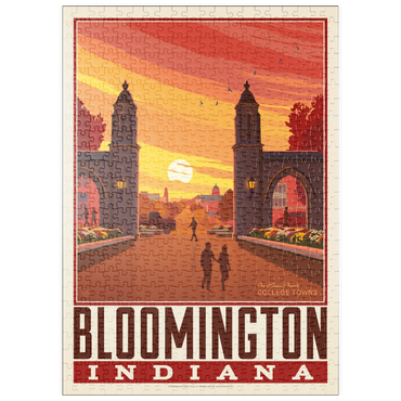 Darstellung des Puzzle Motivs puzzleplate American College Towns: Bloomington, IN 500 Puzzle