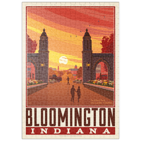 Darstellung des Puzzle Motivs American College Towns: Bloomington, IN puzzleplate American College Towns: Bloomington, IN 500 Puzzle