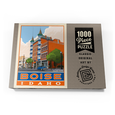 Darstellung des Puzzle Motivs American College Towns: Boise, Idaho 1000 Puzzle Schachtel Ansicht3
