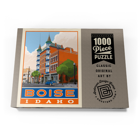 Darstellung des Puzzle Motivs American College Towns: Boise, Idaho American College Towns: Boise, Idaho 1000 Puzzle Schachtel Ansicht3