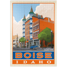 Darstellung des Puzzle-Motivs American College Towns: Boise, Idaho – Puzzleteile: 1000