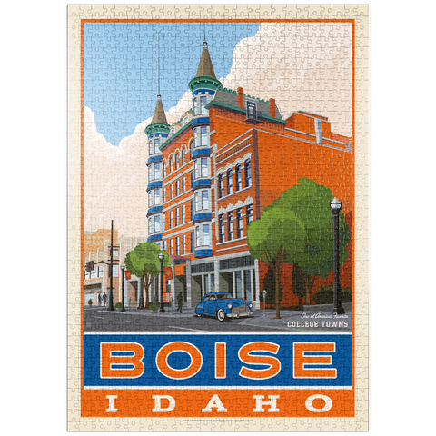 Darstellung des Puzzle Motivs American College Towns: Boise, Idaho puzzleplate American College Towns: Boise, Idaho 1000 Puzzle
