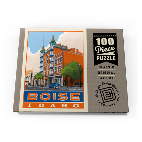Darstellung des Puzzle Motivs American College Towns: Boise, Idaho American College Towns: Boise, Idaho 100 Puzzle Schachtel Ansicht3