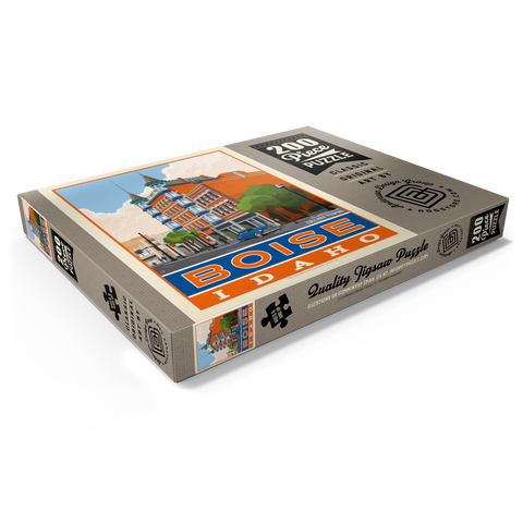 Darstellung des Puzzle Motivs American College Towns: Boise, Idaho American College Towns: Boise, Idaho 200 Puzzle Schachtel Ansicht1