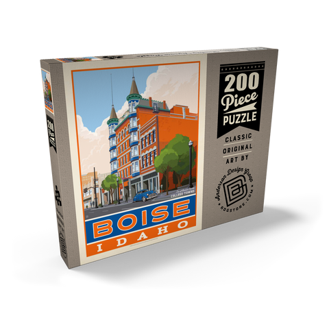 Darstellung des Puzzle Motivs American College Towns: Boise, Idaho American College Towns: Boise, Idaho 200 Puzzle Schachtel Ansicht2
