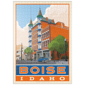 Darstellung des Puzzle Motivs American College Towns: Boise, Idaho - Puzzleteile: 500