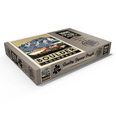 Darstellung des Puzzle Motivs American College Towns: Boulder, CO 1000 Puzzle Schachtel Ansicht1