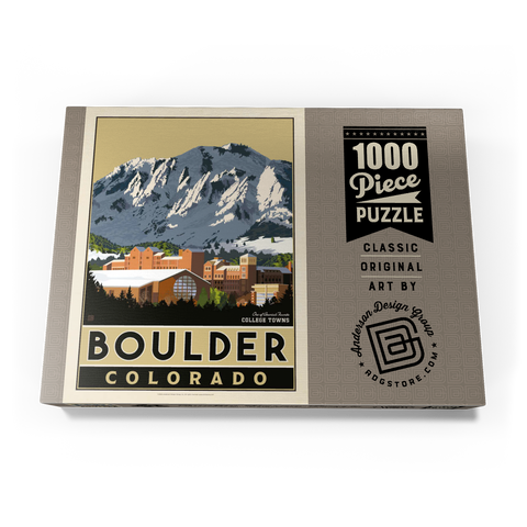 Darstellung des Puzzle Motivs American College Towns: Boulder, CO American College Towns: Boulder, CO 1000 Puzzle Schachtel Ansicht3