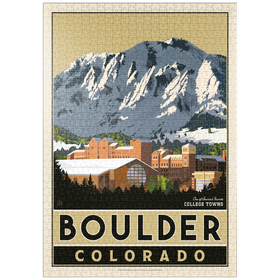Darstellung des Puzzle-Motivs American College Towns: Boulder, CO – Puzzleteile: 1000