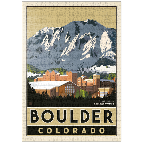 Darstellung des Puzzle Motivs American College Towns: Boulder, CO puzzleplate American College Towns: Boulder, CO 1000 Puzzle