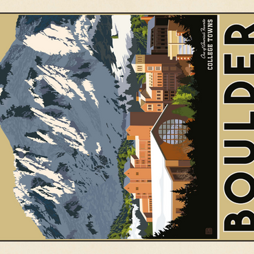 Darstellung des Puzzle Motivs American College Towns: Boulder, CO 1000 Puzzle 3D Modell
