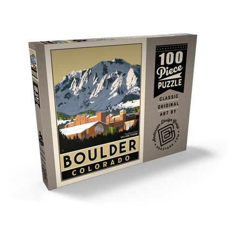 Darstellung des Puzzle Motivs American College Towns: Boulder, CO American College Towns: Boulder, CO 100 Puzzle Schachtel Ansicht2