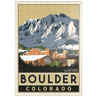 Darstellung des Puzzle Motivs puzzleplate American College Towns: Boulder, CO 100 Puzzle