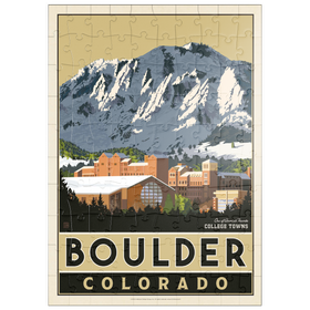 Darstellung des Puzzle Motivs American College Towns: Boulder, CO - Puzzleteile: 100