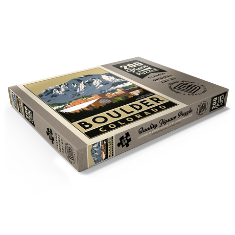 Darstellung des Puzzle Motivs American College Towns: Boulder, CO American College Towns: Boulder, CO 200 Puzzle Schachtel Ansicht1